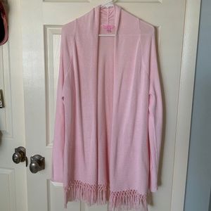 Lilly Pulitzer Tatum Long Fringe Hem Cardigan